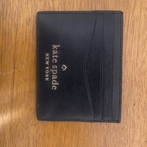 Kate Spade Black Leather Card Holder